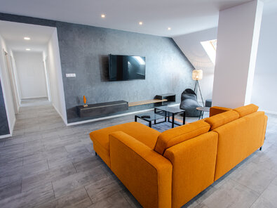 Hotel Nový Kaštieľ - DELUXE APARTMÁNOVÝ BYT - obývacia relaxačná zóna