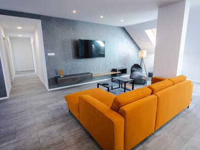 Hotel Nový Kaštieľ - DELUXE APARTMÁNOVÝ BYT - obývacia relaxačná zóna