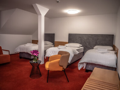 Hotel Nový Kaštieľ - ŠTVORLÔŽKOVÁ IZBA - vhodné pre rodiny s deťmi